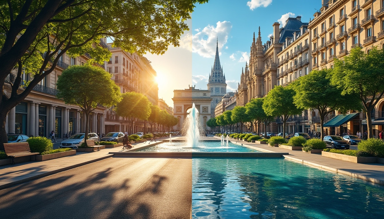 paris ou barcelone : découvrez quelle ville mise le mieux sur les îlots de fraîcheur pour lutter contre les fortes chaleurs et rafraîchir ses habitants.